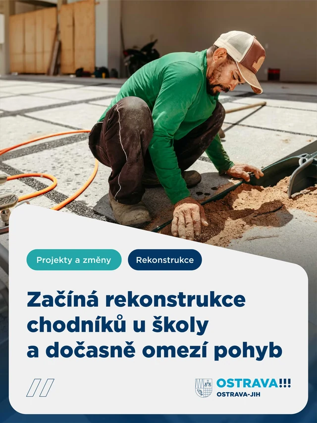 Projekty a změny — Rekonstrukce chodníku